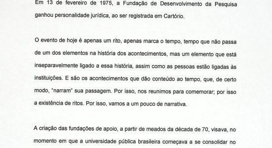 Carta do Diretor Executivo da Fundep Prof. José Nagib Cotrim Árabe - Pagina 1