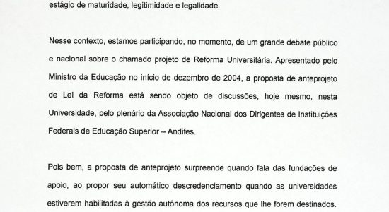 Carta do Diretor Executivo da Fundep Prof. José Nagib Cotrim Árabe - Pagina 4